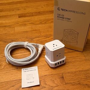 Tech Impressions Cube USB Power Strip NEW
